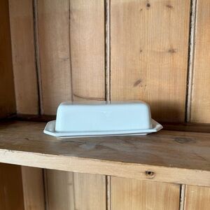 Johnson Bros Heritage White Ironstone Butter Dish